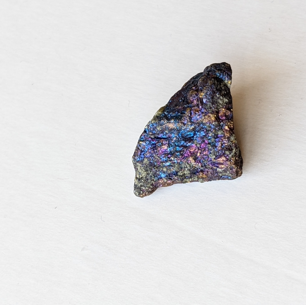 Peacock Ore  Chalcopyrite Raw Gem Stone Crystal 💜💙🦚